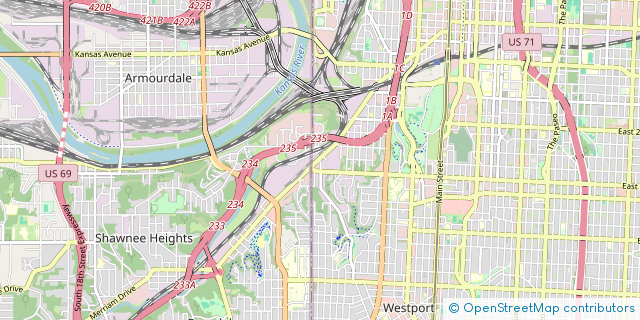 Map of the area around Miranda's Mexican Food Truck