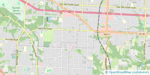 Map of the area around Aunt Mildred's #10 BBQ Food Truck