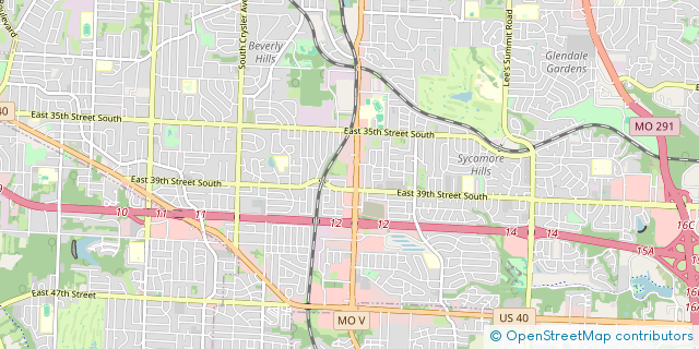 Map of the area around Rascals Big Red Food Truck